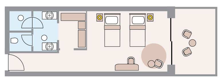 Deluxe Room With Adventure Park View Floorplans