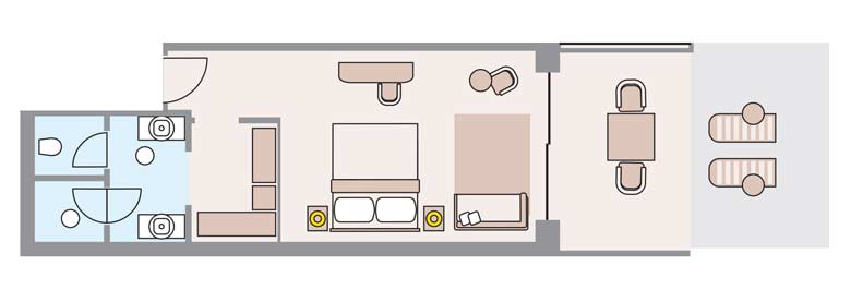 Deluxe Swim-Up Sea Side Room Floorplans