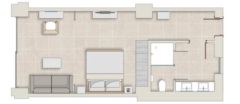 Junior Suite Balcony Garden View Floor Plans