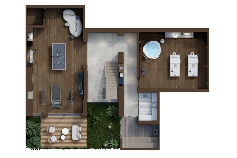 Four Bedroom Villa Plans
