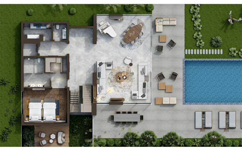 Four Bedroom Villa Plans