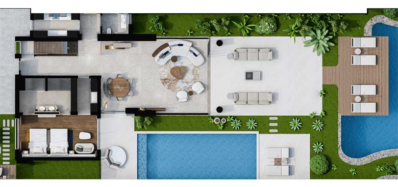 Three Bedroom Villa Plans
