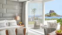 Stunning sea views seen from the lounge of a Deluxe Collection suite.
