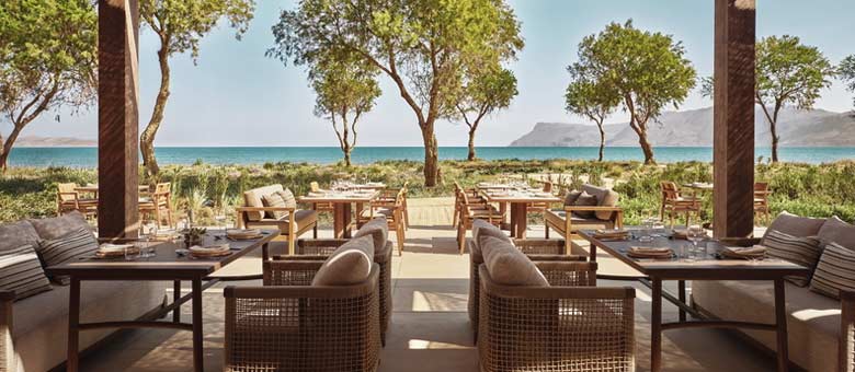 As the name suggests, the Beach Club opens up directly on to the sandy shore providing guests with daytime dining without having to leave the beach.