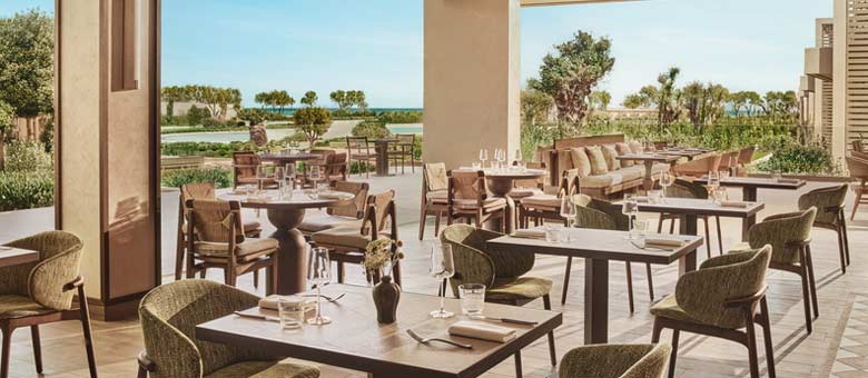 With views across the local landscape, the Fresco restaurant serves Italian cuisine throughout the day.