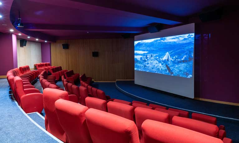 The Cinema provided for guests entertainment where evening movie nights are held