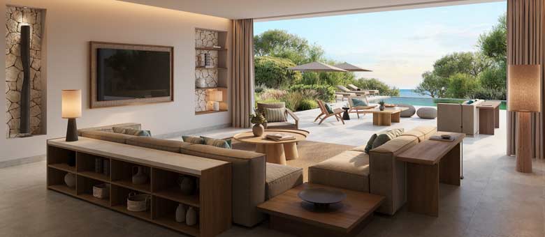 Ikos Odisia Deluxe Three Bedroom Villa Private Pool Partial Sea View