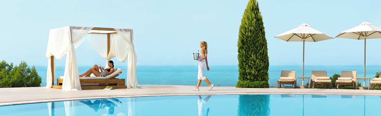 A guest receives first class care with the Ikos Concept of Infinite Lifestyle, their interpretation of five star service
