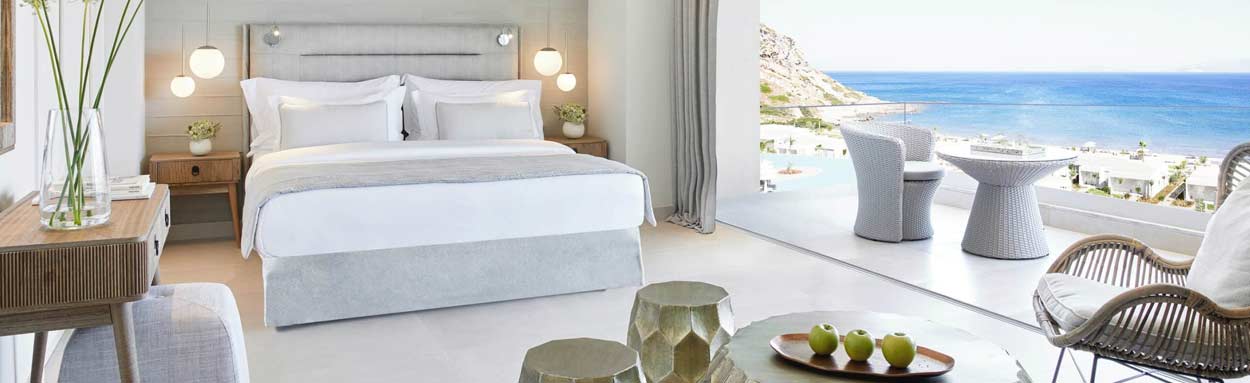 Featuring wide reaching views over the beach and sea, the Panorama Junior Suite provides a luxury home from home for discerning travellers
